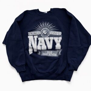 United States Navy Crewneck Sweater - Navy Blue